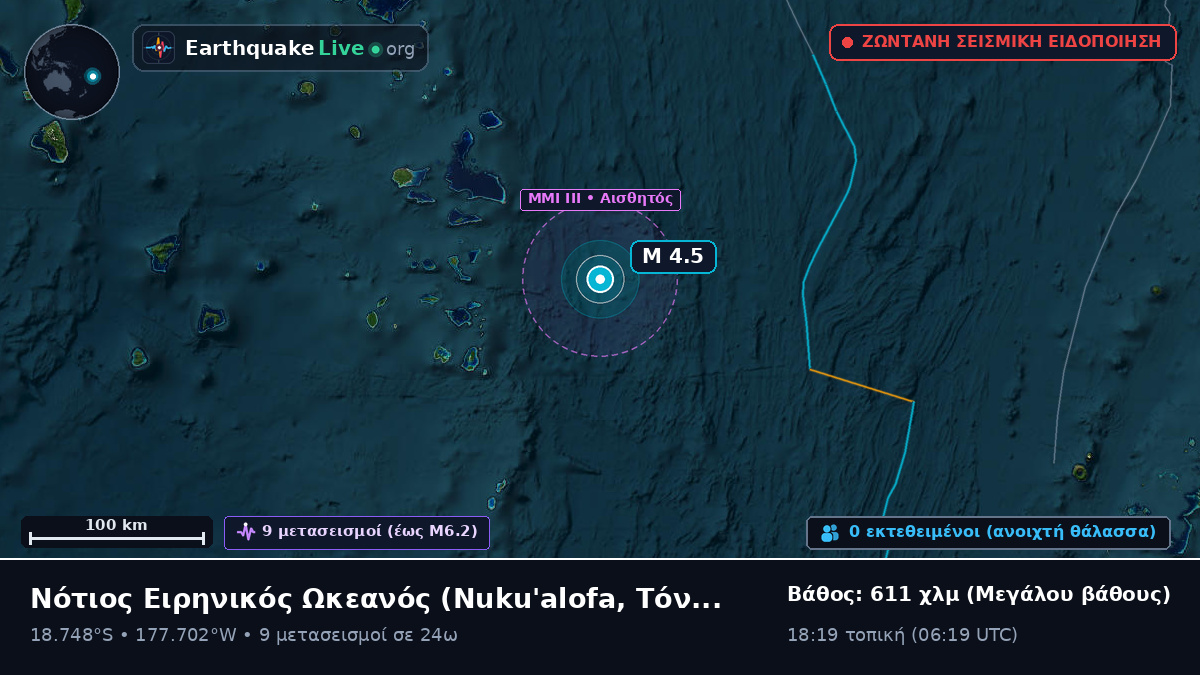 Νότιος Ειρηνικός Ωκεανός (Τόνγκα)