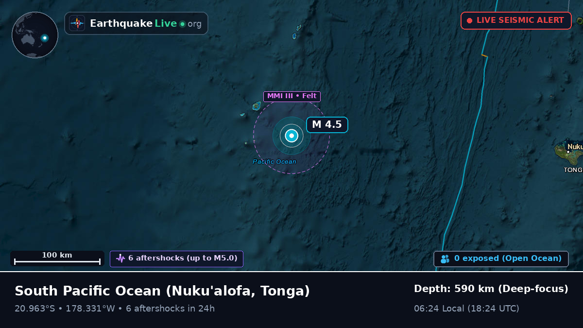 South Pacific Ocean (Tonga)