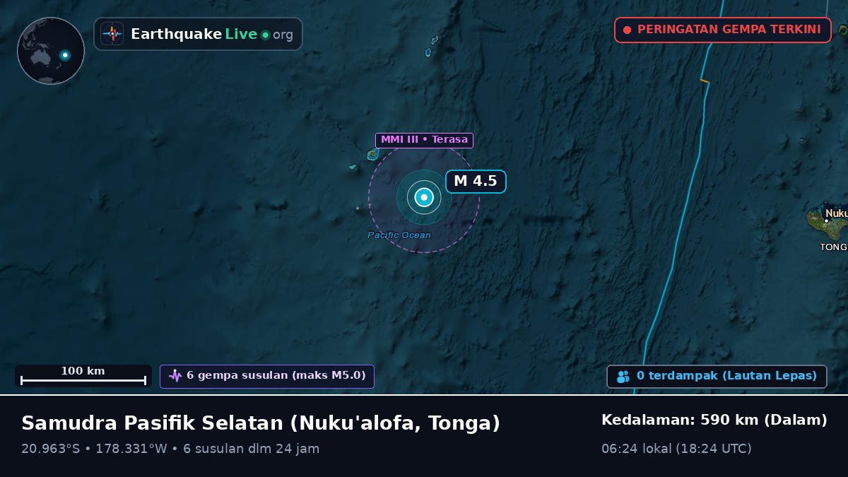 Samudra Pasifik Selatan (Tonga)