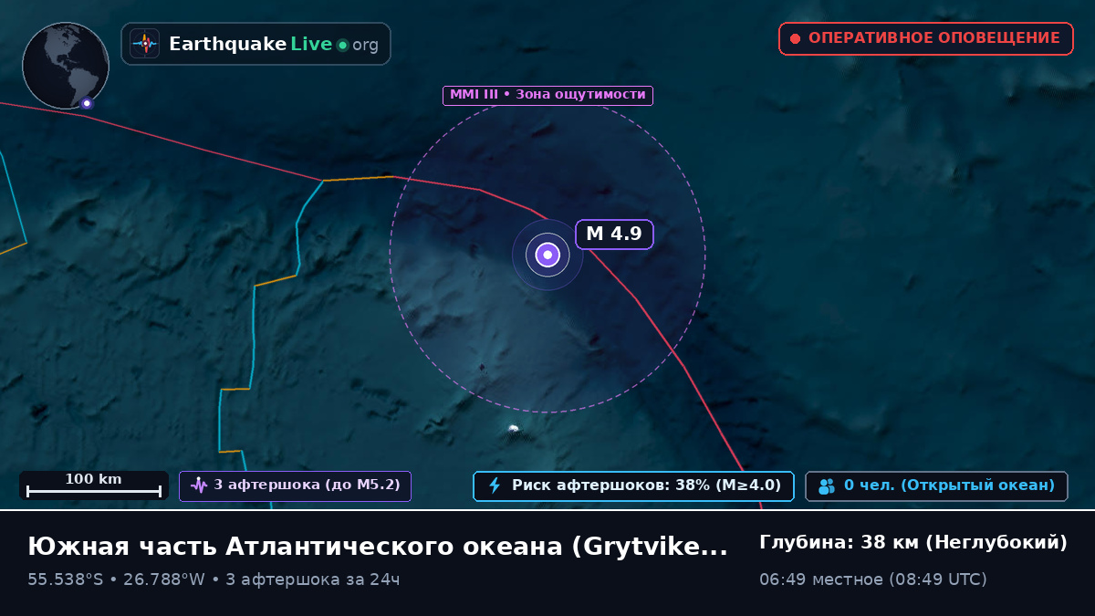 Южная часть Атлантического океана (South Georgia and the Islands)