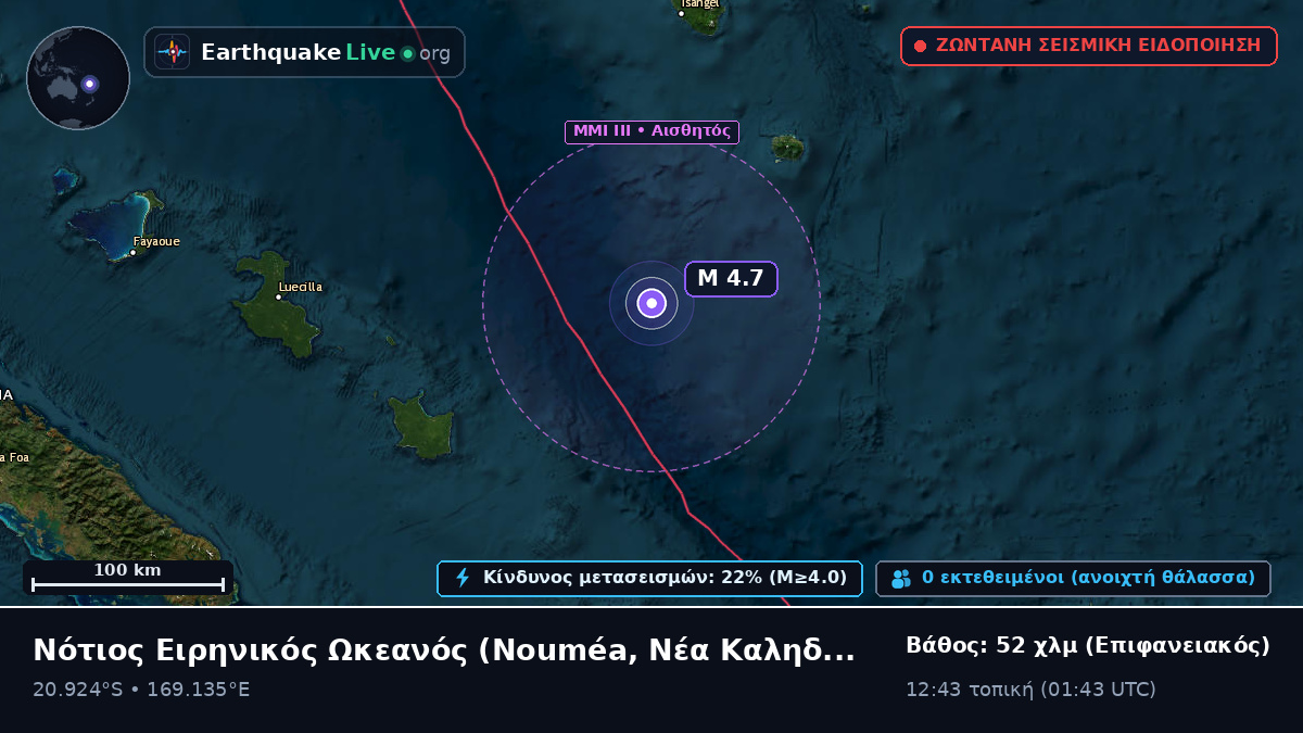 Νότιος Ειρηνικός Ωκεανός (Νέα Καληδονία)