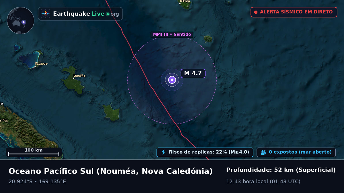 Oceano Pacífico Sul (Nova Caledónia)