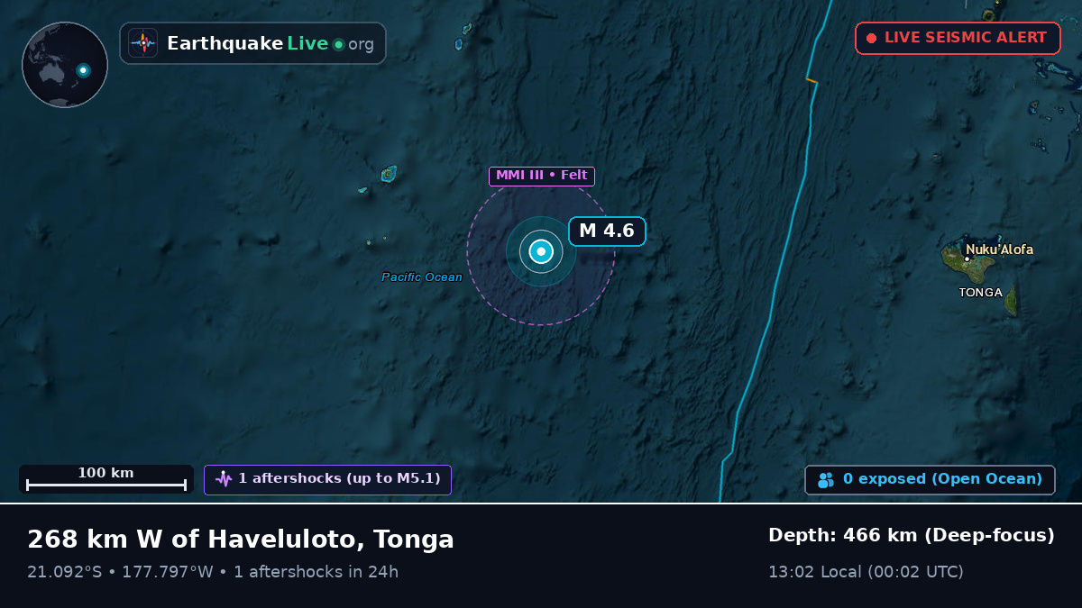 South Pacific Ocean (Tonga)