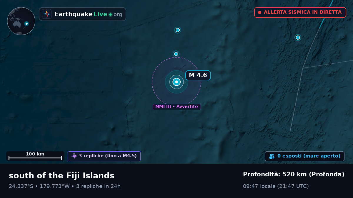 Oceano Pacifico meridionale (Kermadec Islands)
