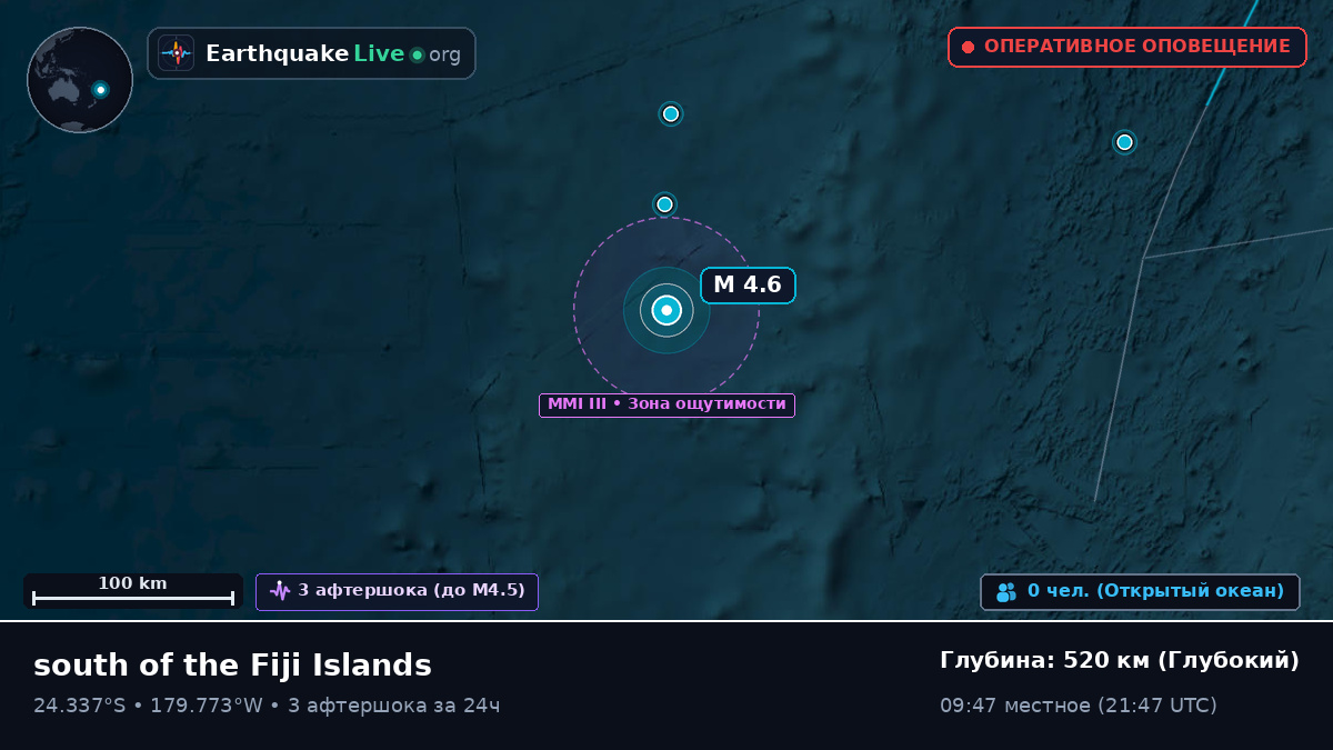 Южная часть Тихого океана (Kermadec Islands)
