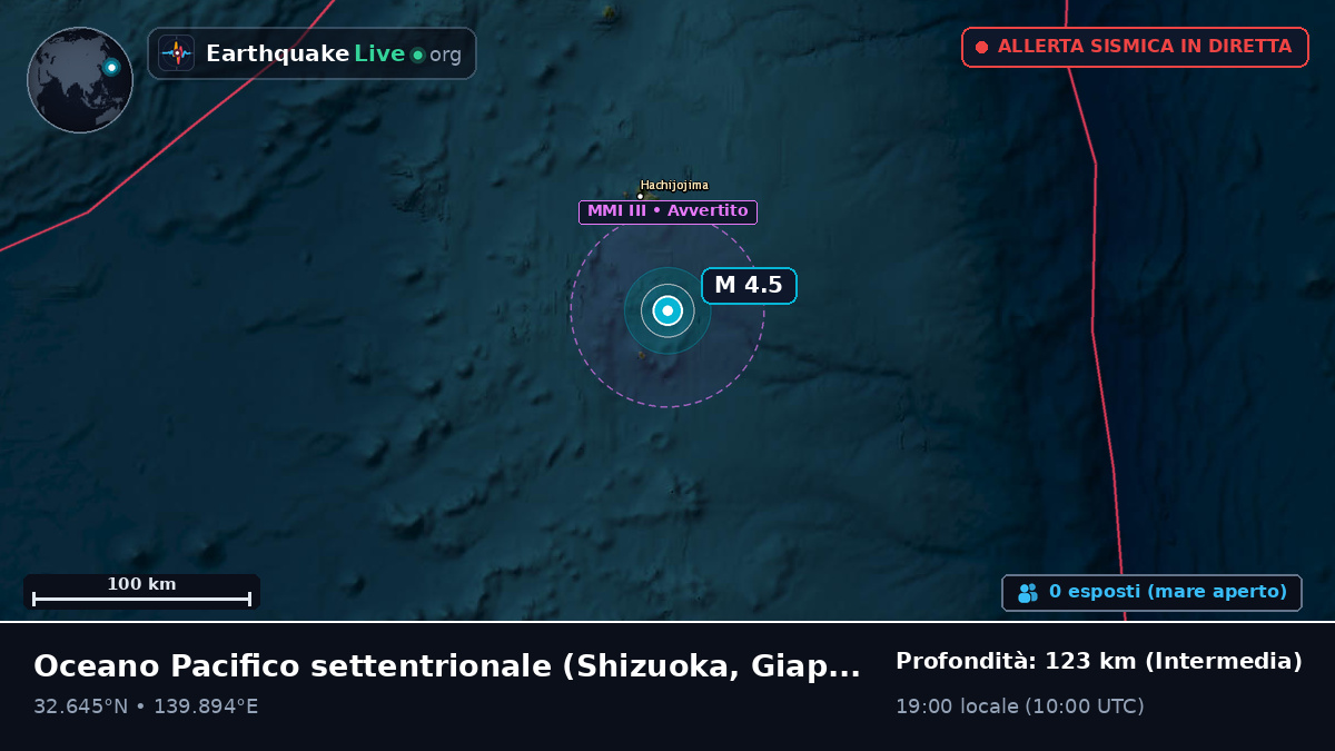 Oceano Pacifico settentrionale (Giappone)