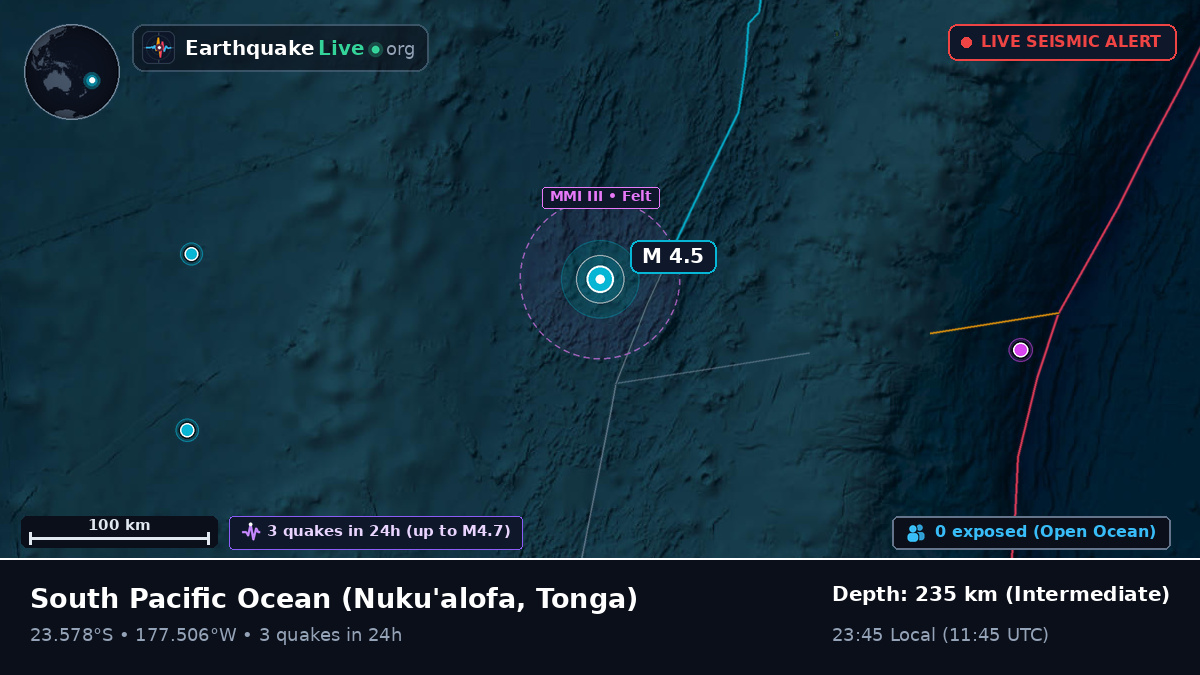South Pacific Ocean (Tonga)