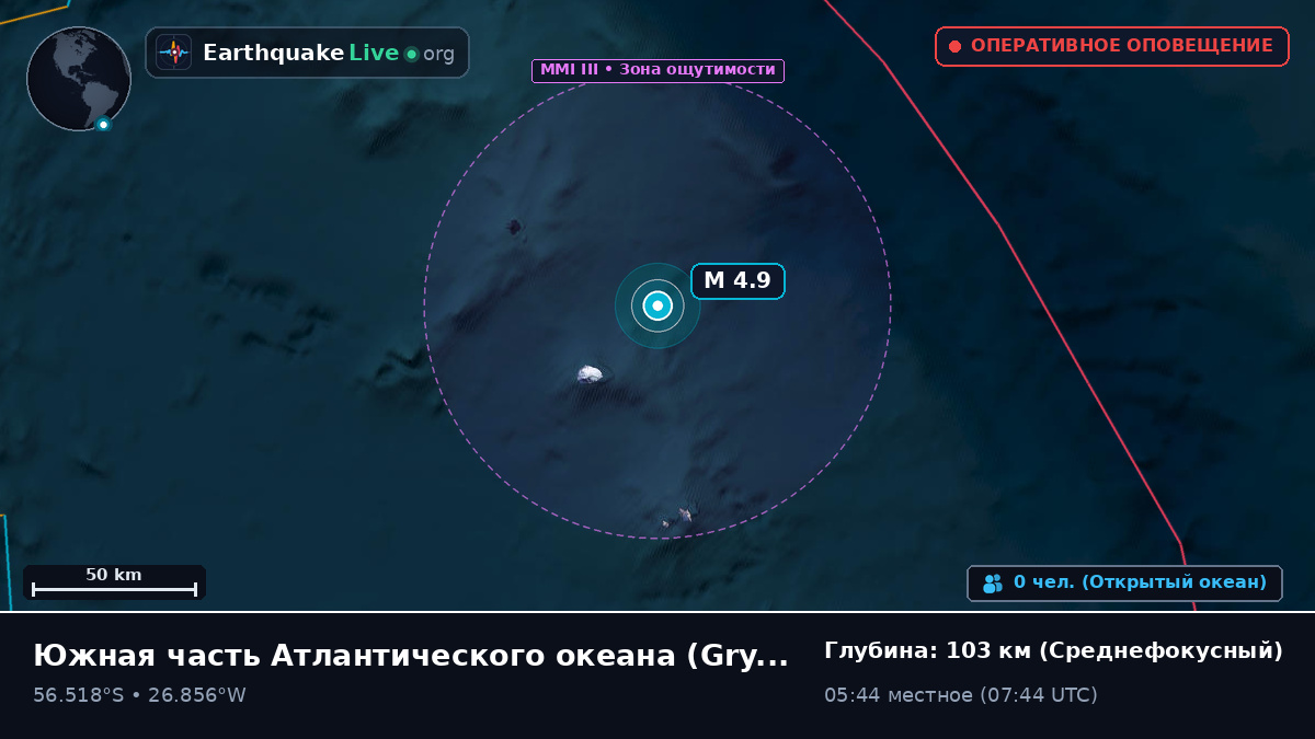 Южная часть Атлантического океана (South Georgia and the Islands)