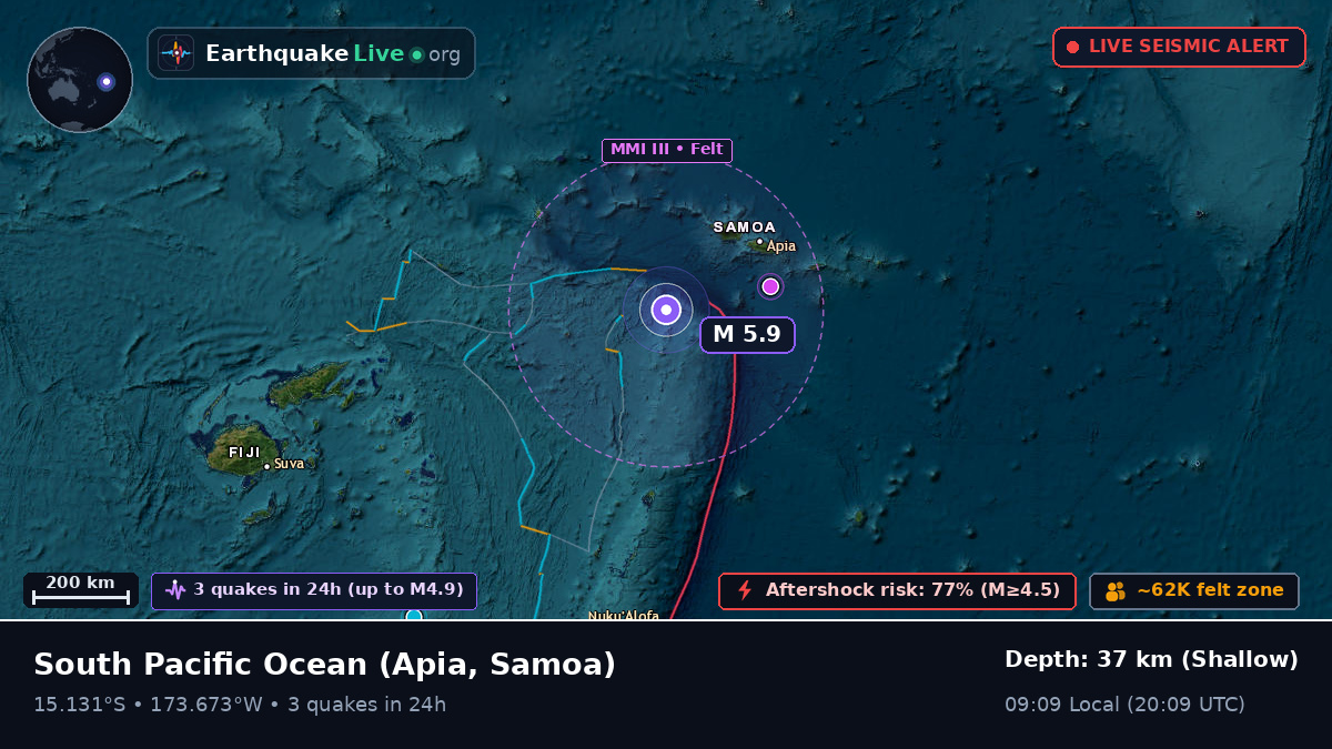South Pacific Ocean (Samoa)