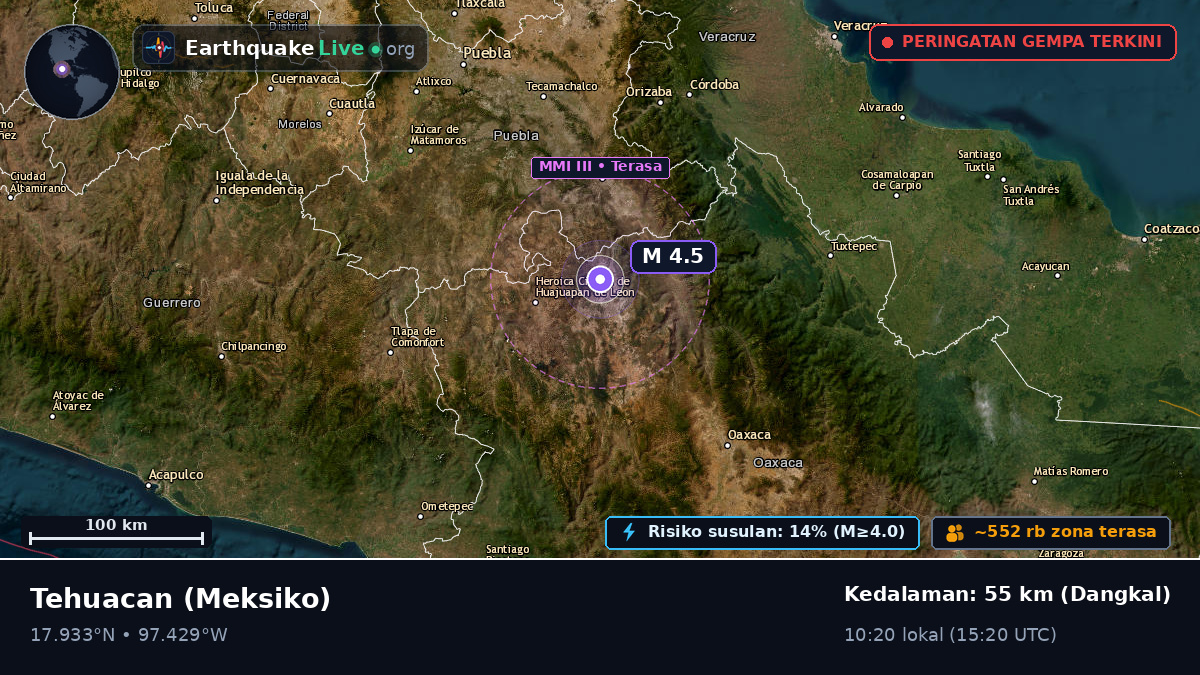 Puebla, Meksiko