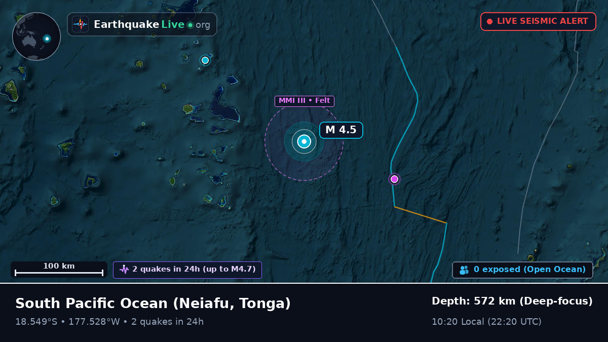 South Pacific Ocean (Tonga)