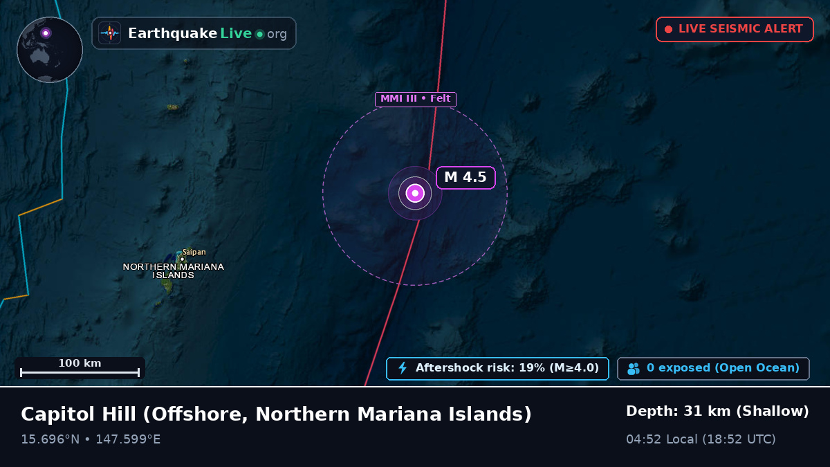 Off the coast of Capitol Hill, Northern Mariana Islands