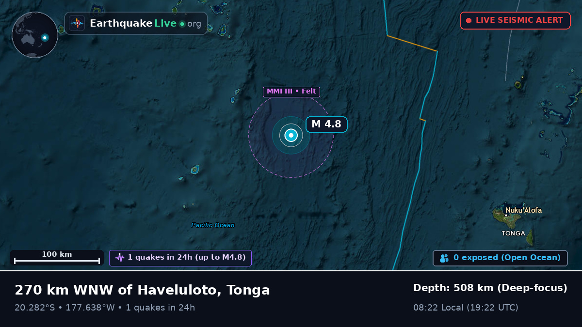 South Pacific Ocean (Tonga)