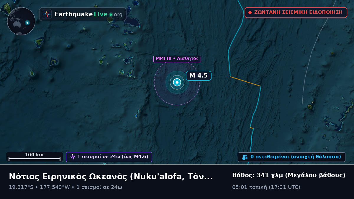 Νότιος Ειρηνικός Ωκεανός (Τόνγκα)