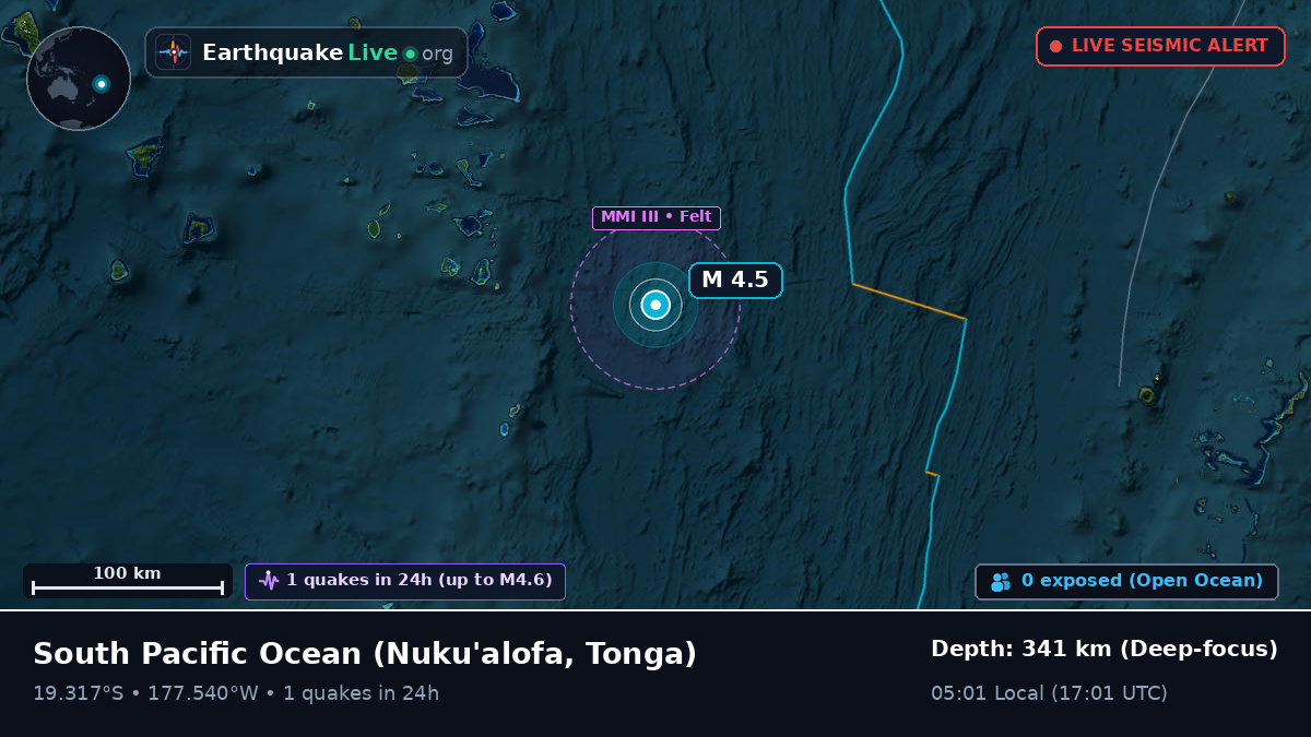 South Pacific Ocean (Tonga)