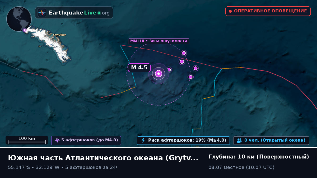 Южная часть Атлантического океана (South Georgia and the Islands)