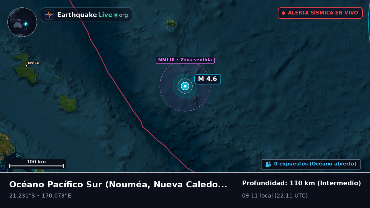 Océano Pacífico Sur (Nueva Caledonia)