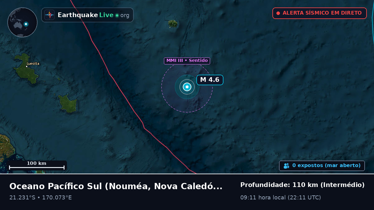 Oceano Pacífico Sul (Nova Caledónia)