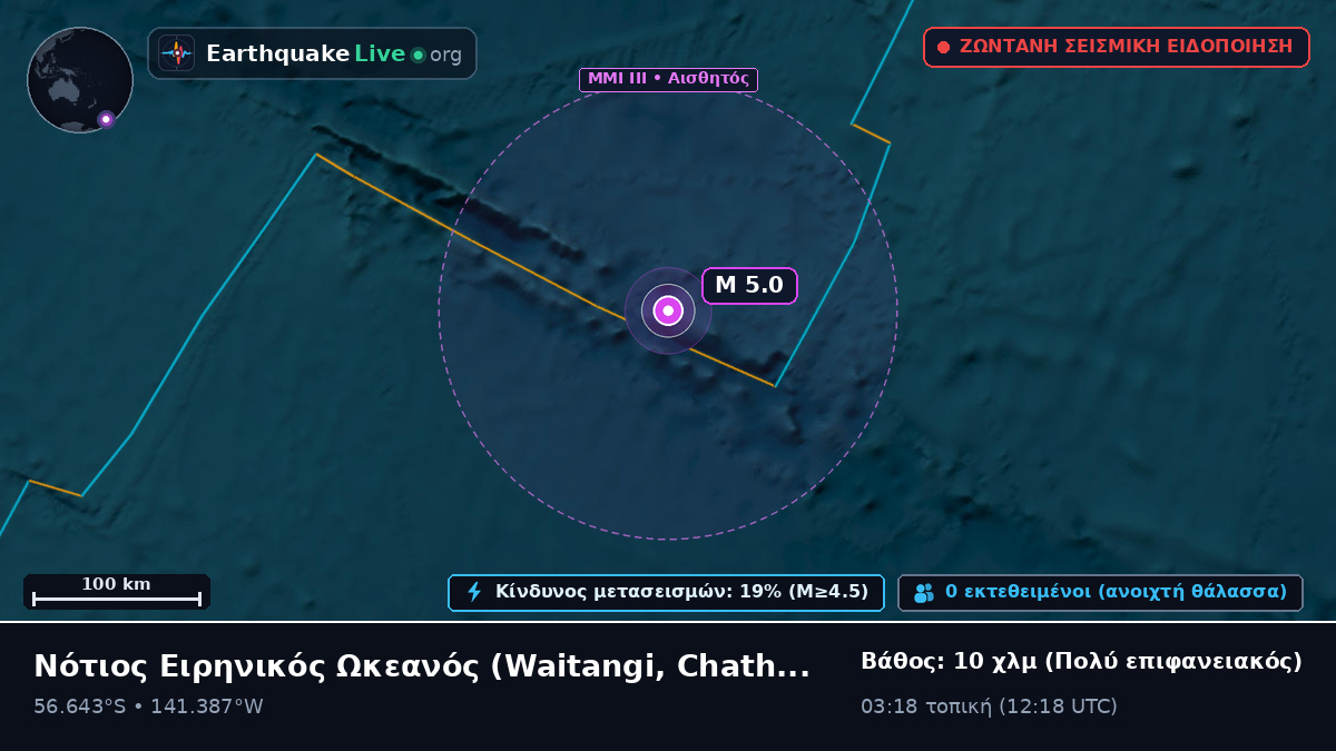 Νότιος Ειρηνικός Ωκεανός (Chatham Islands)