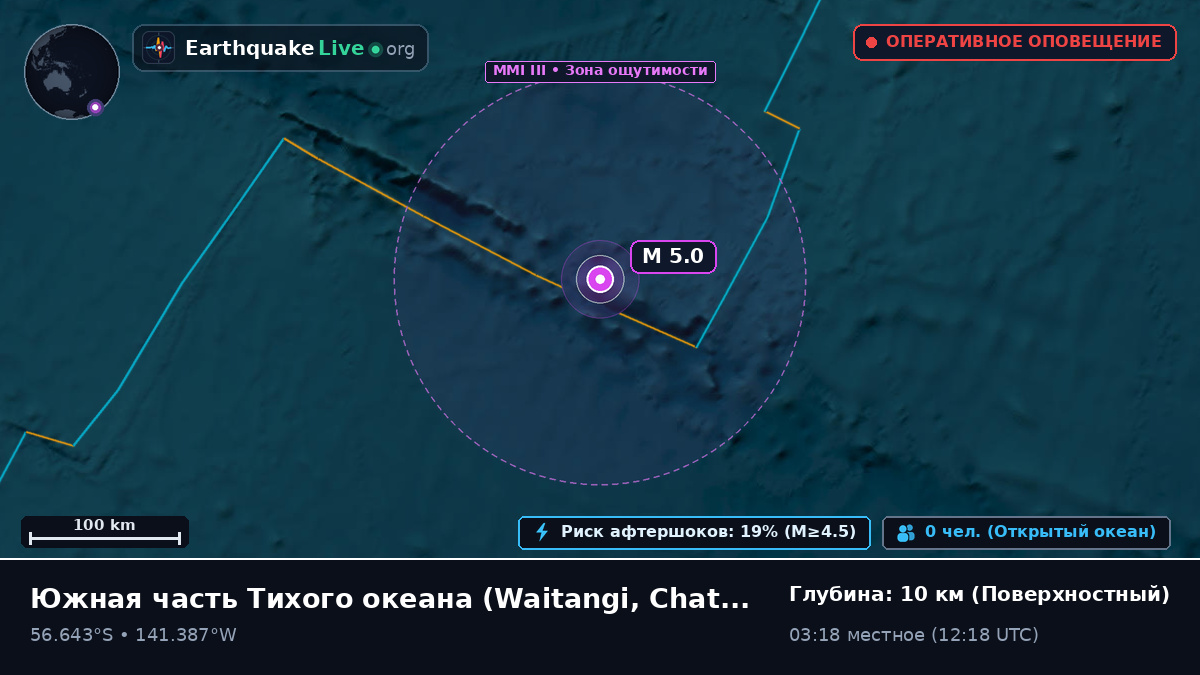 Южная часть Тихого океана (Chatham Islands)