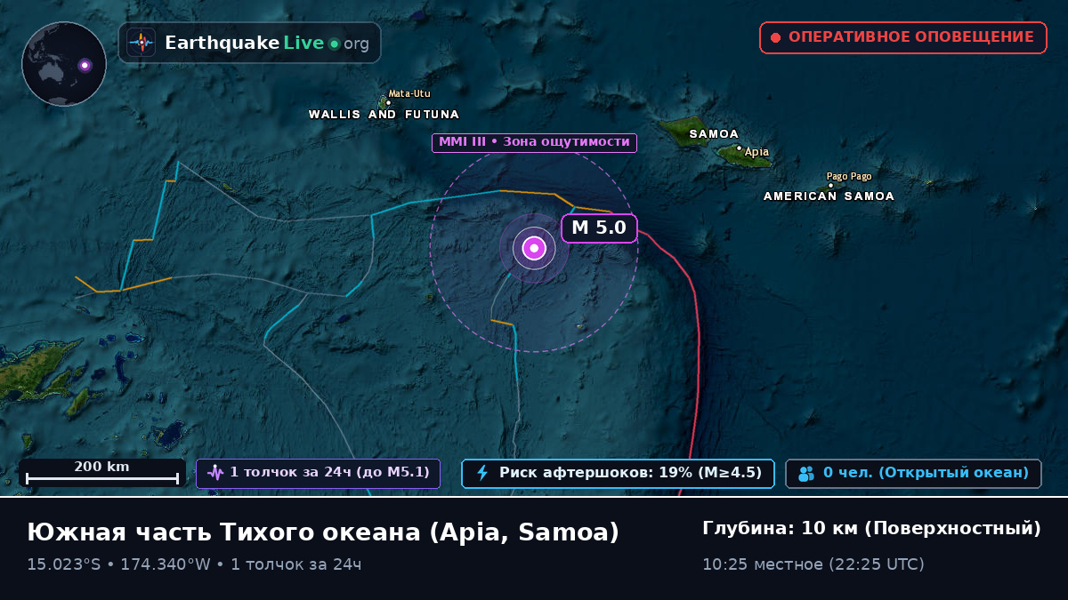 Южная часть Тихого океана (Samoa)