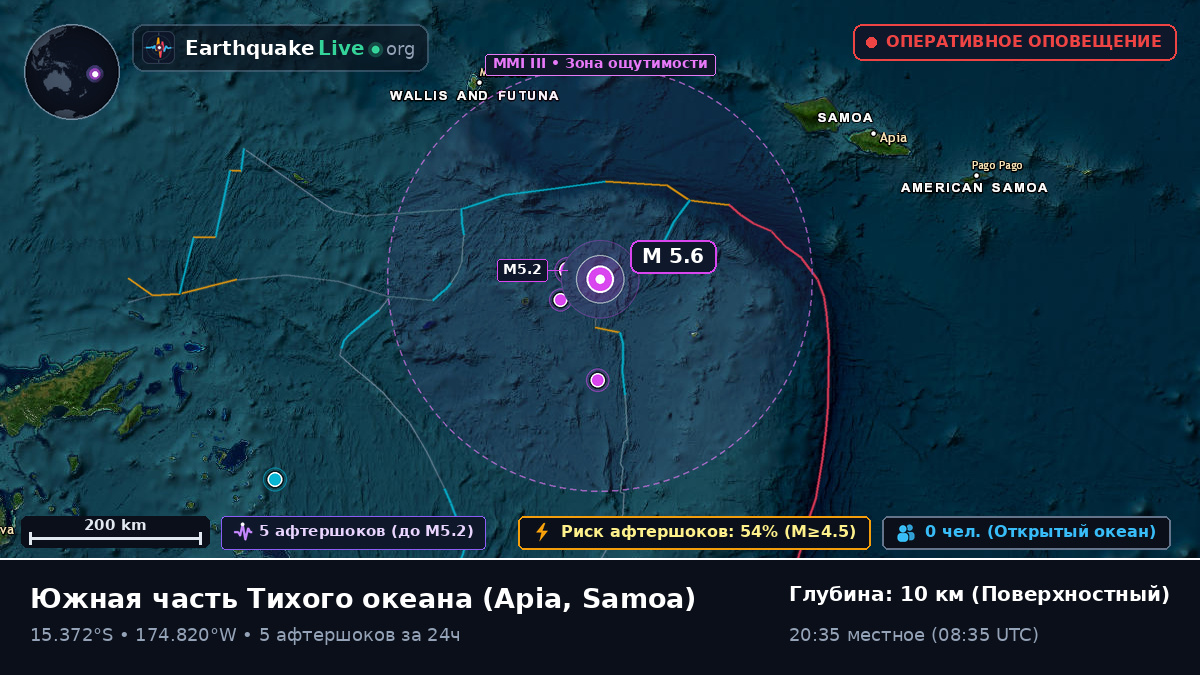 Южная часть Тихого океана (Samoa)