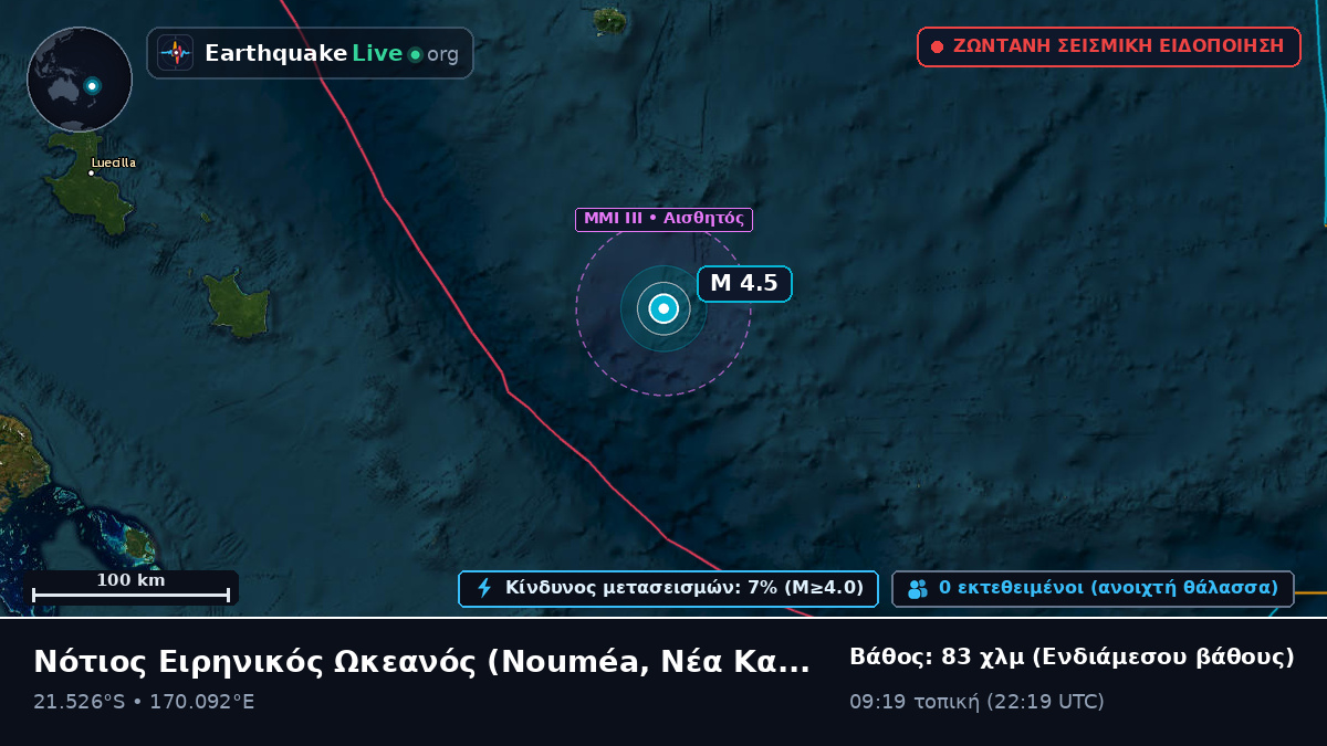Νότιος Ειρηνικός Ωκεανός (Νέα Καληδονία)