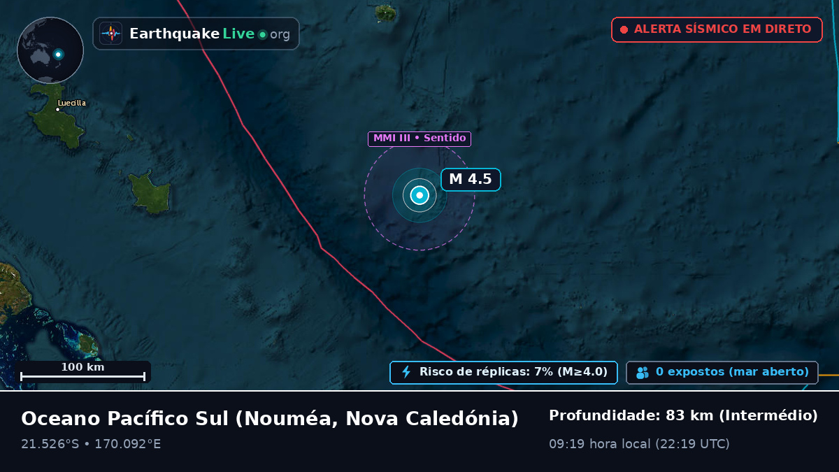 Oceano Pacífico Sul (Nova Caledónia)