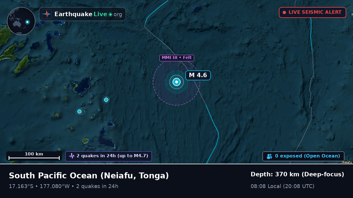 South Pacific Ocean (Tonga)