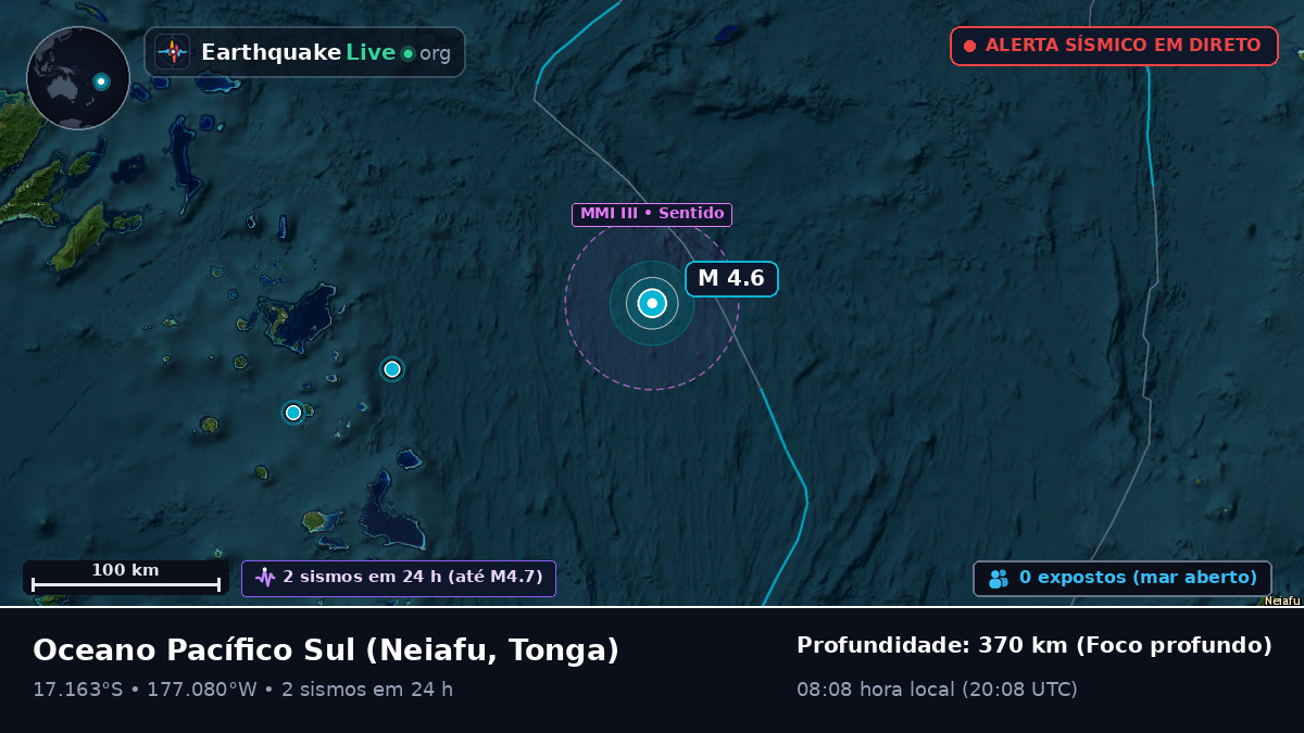 Oceano Pacífico Sul (Tonga)