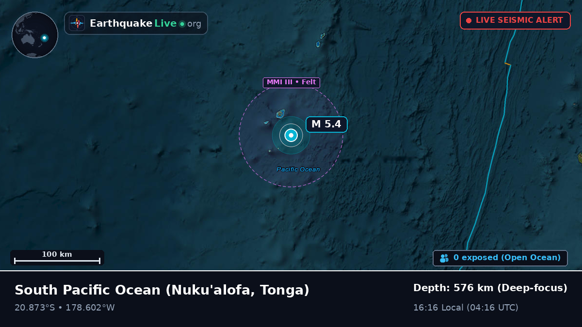 South Pacific Ocean (Tonga)