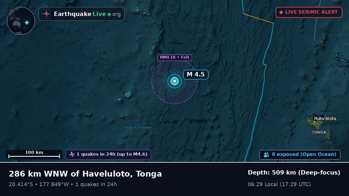 South Pacific Ocean (Tonga)