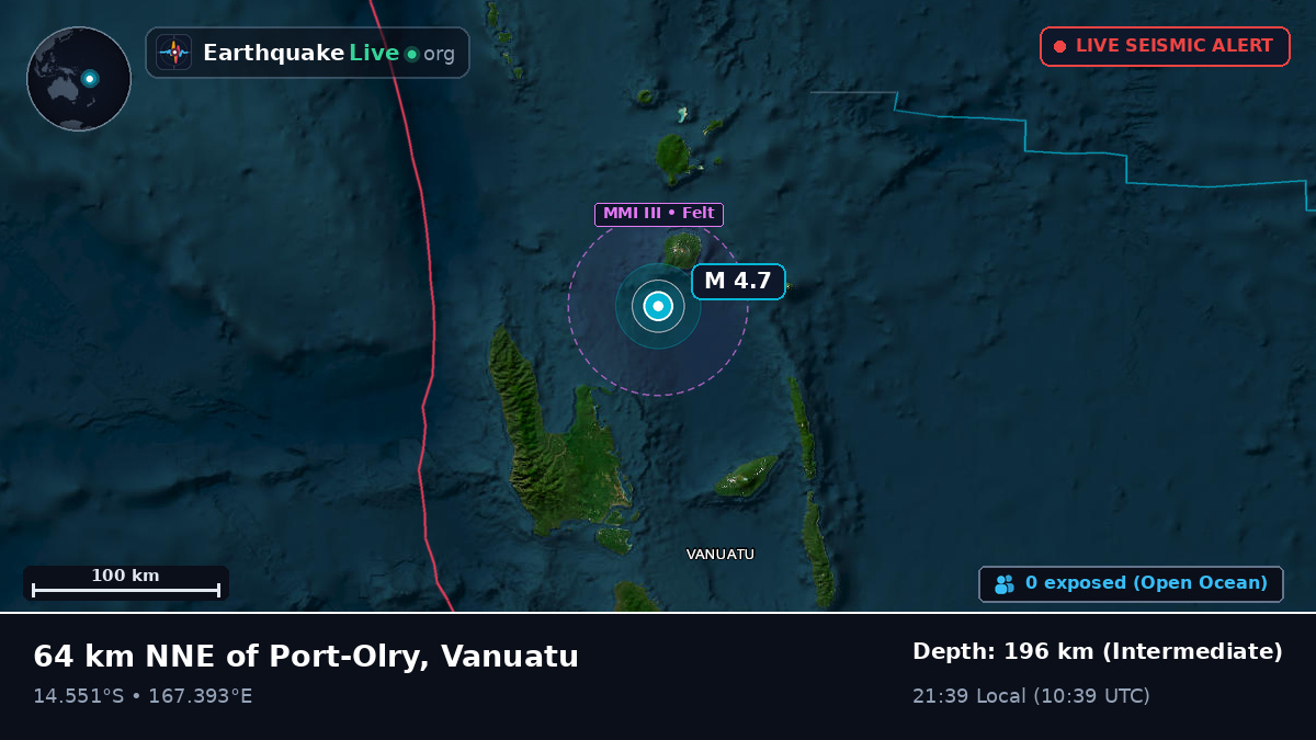 Off the coast of Luganville, Vanuatu