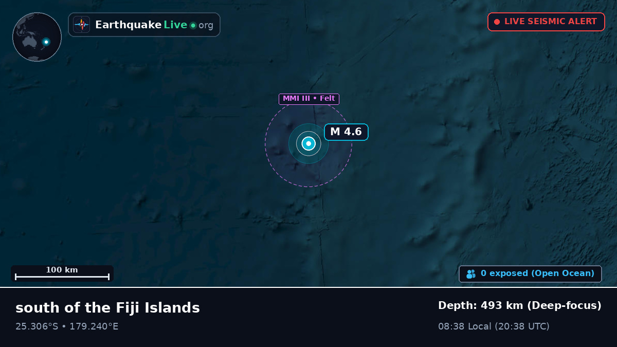 South Pacific Ocean (Kermadec Islands)