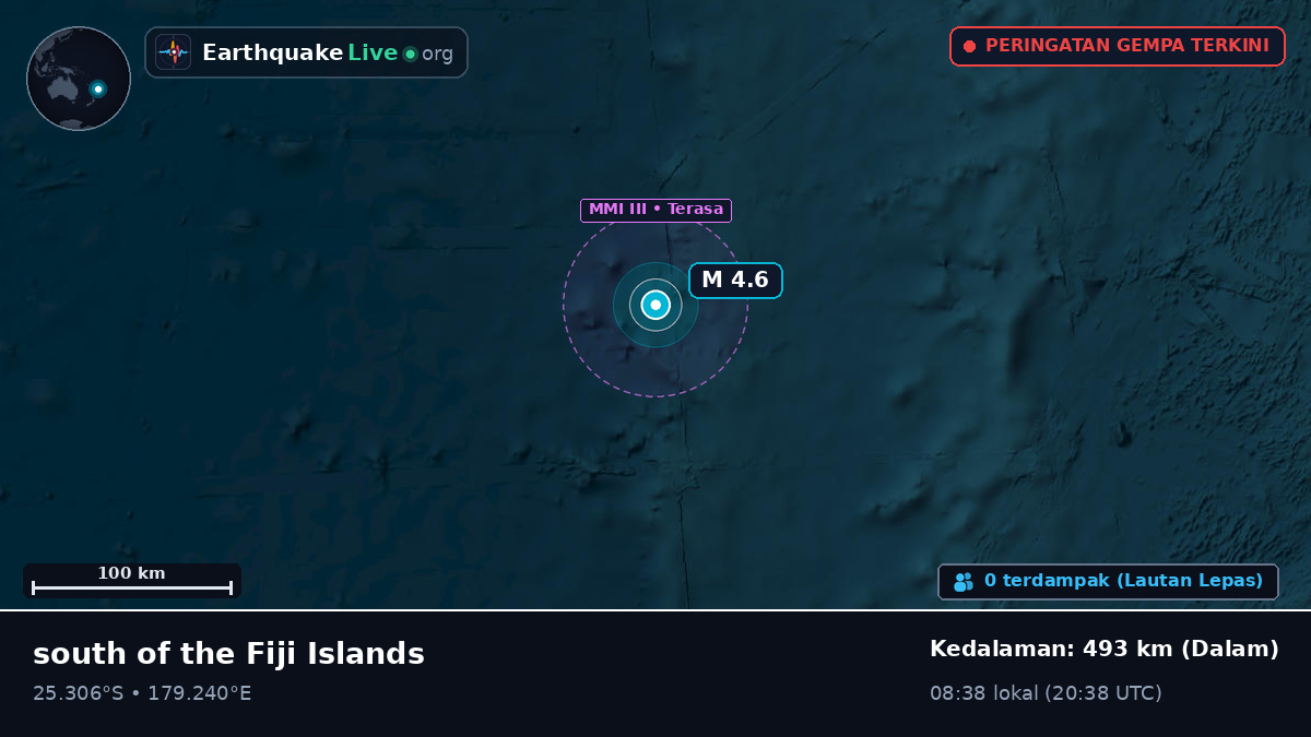 Samudra Pasifik Selatan (Kermadec Islands)