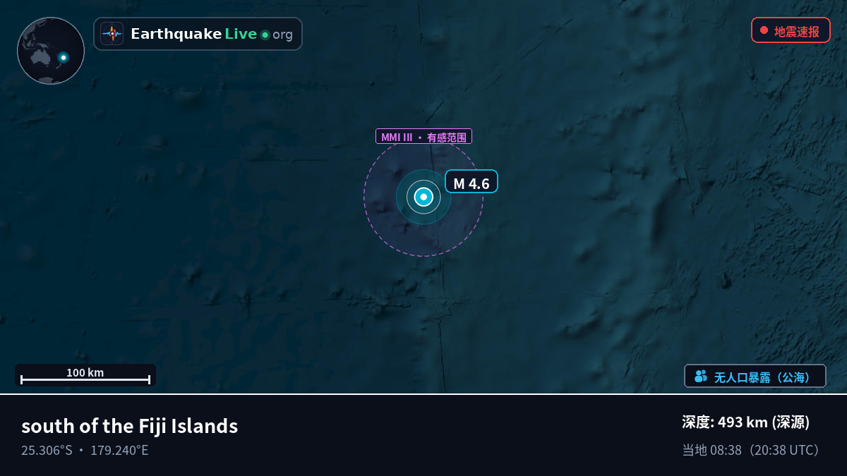 南太平洋 (Kermadec Islands)