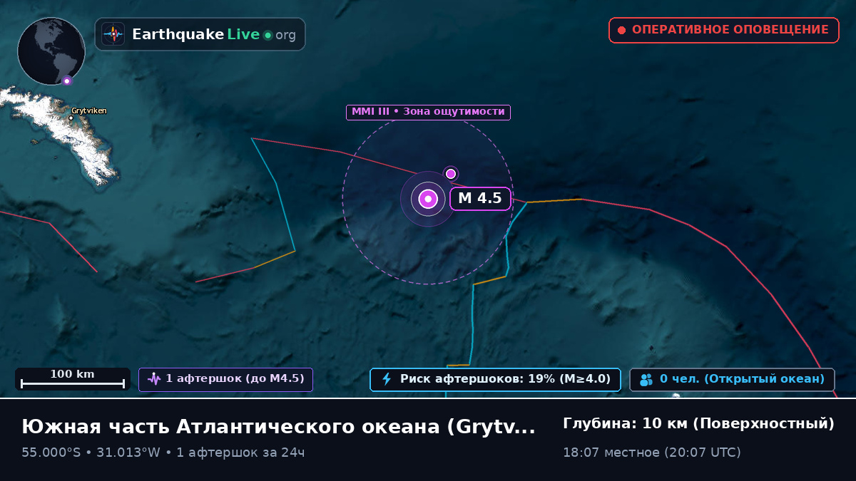 Южная часть Атлантического океана (South Georgia and the Islands)