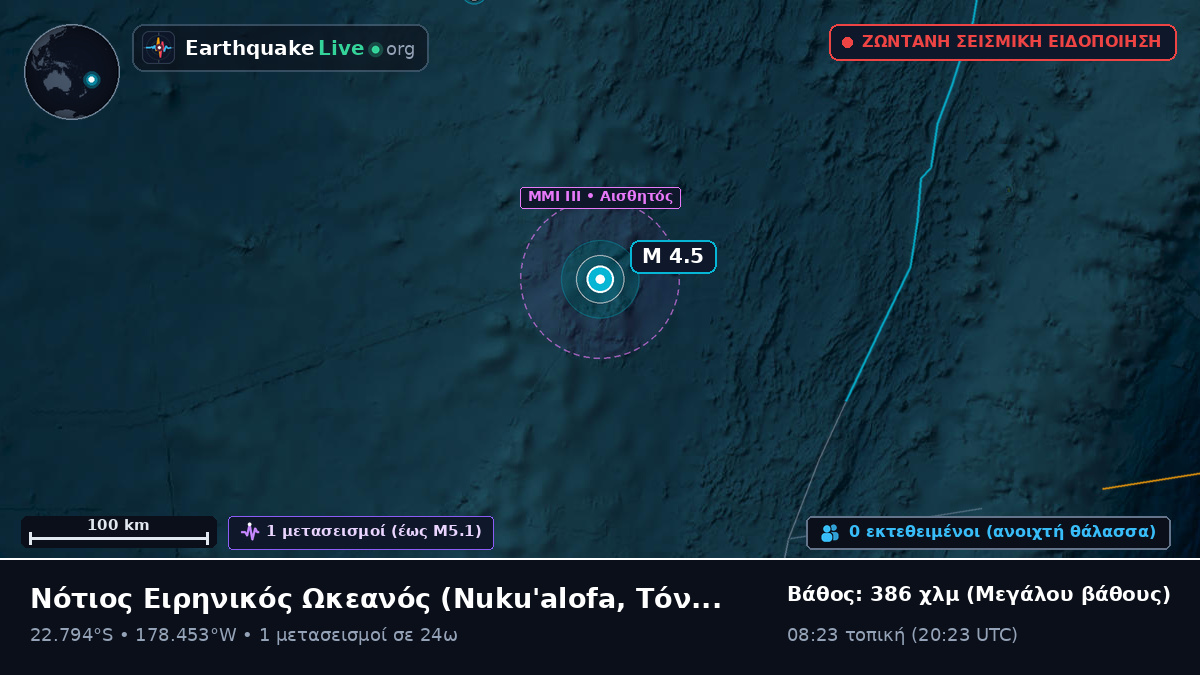 Νότιος Ειρηνικός Ωκεανός (Τόνγκα)