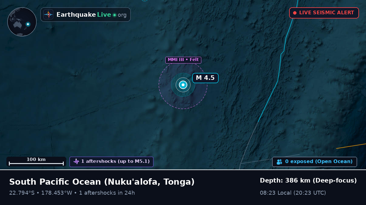 South Pacific Ocean (Tonga)