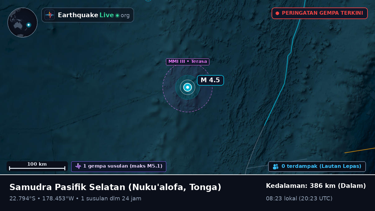 Samudra Pasifik Selatan (Tonga)