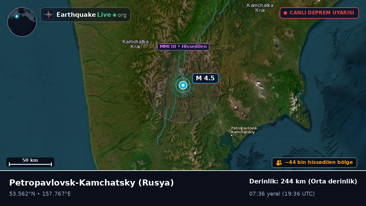 Kamchatka, Rusya