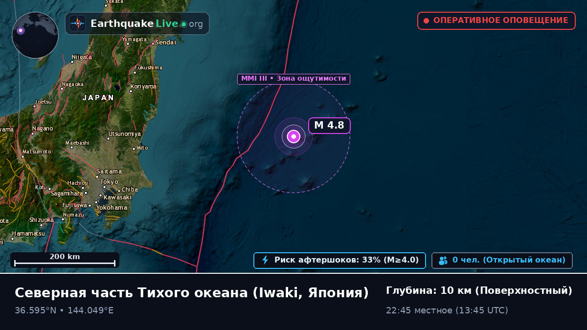 Северная часть Тихого океана (Япония)