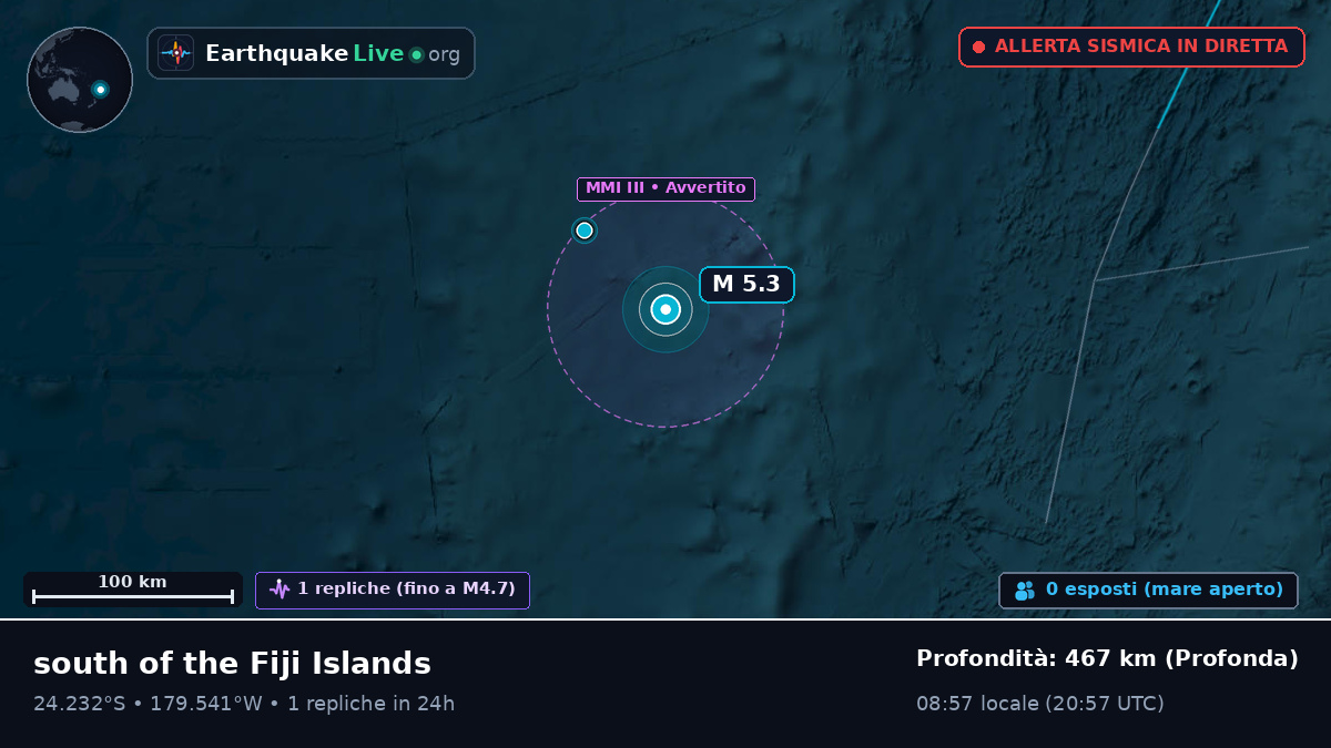 Oceano Pacifico meridionale (Tonga)