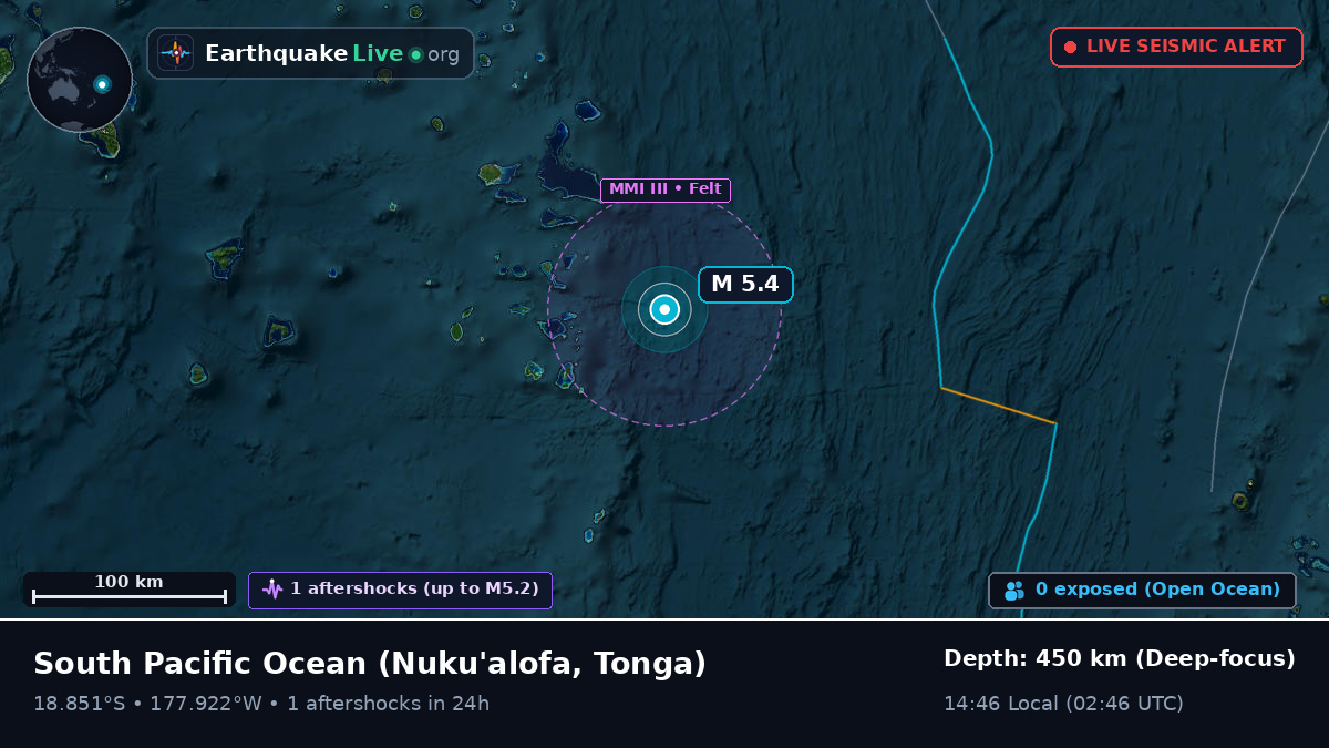 South Pacific Ocean (Tonga)