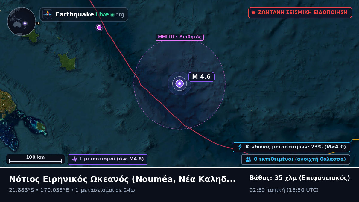 Νότιος Ειρηνικός Ωκεανός (Νέα Καληδονία)