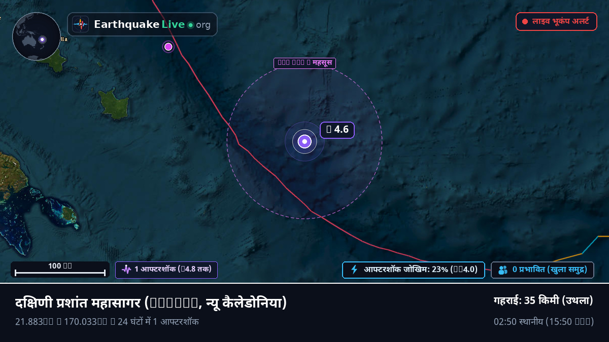 दक्षिणी प्रशांत महासागर (न्यू कैलेडोनिया)
