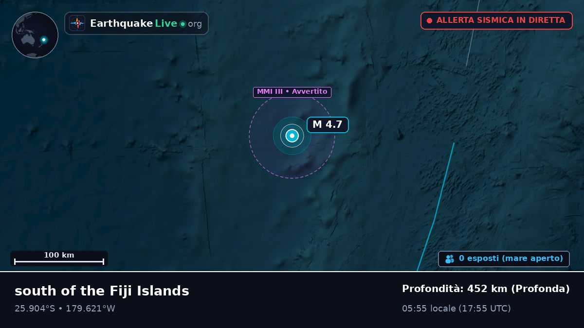 Oceano Pacifico meridionale (Kermadec Islands)