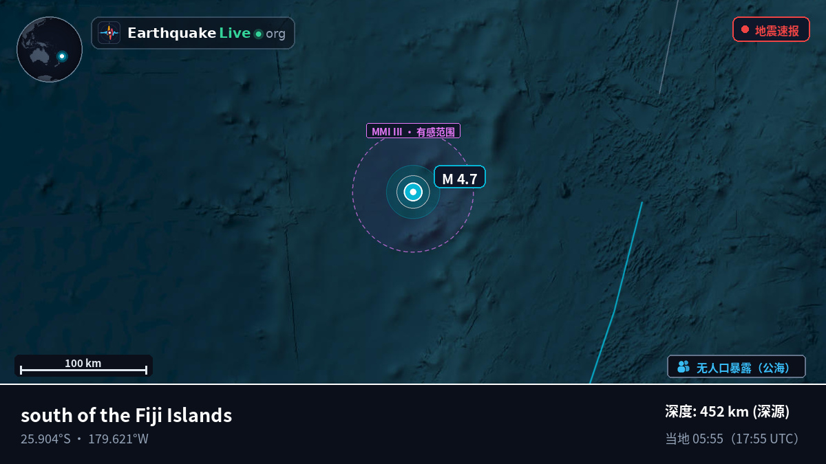 南太平洋 (Kermadec Islands)