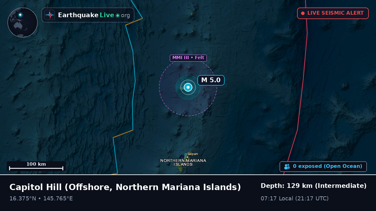 Off the coast of Capitol Hill, Northern Mariana Islands