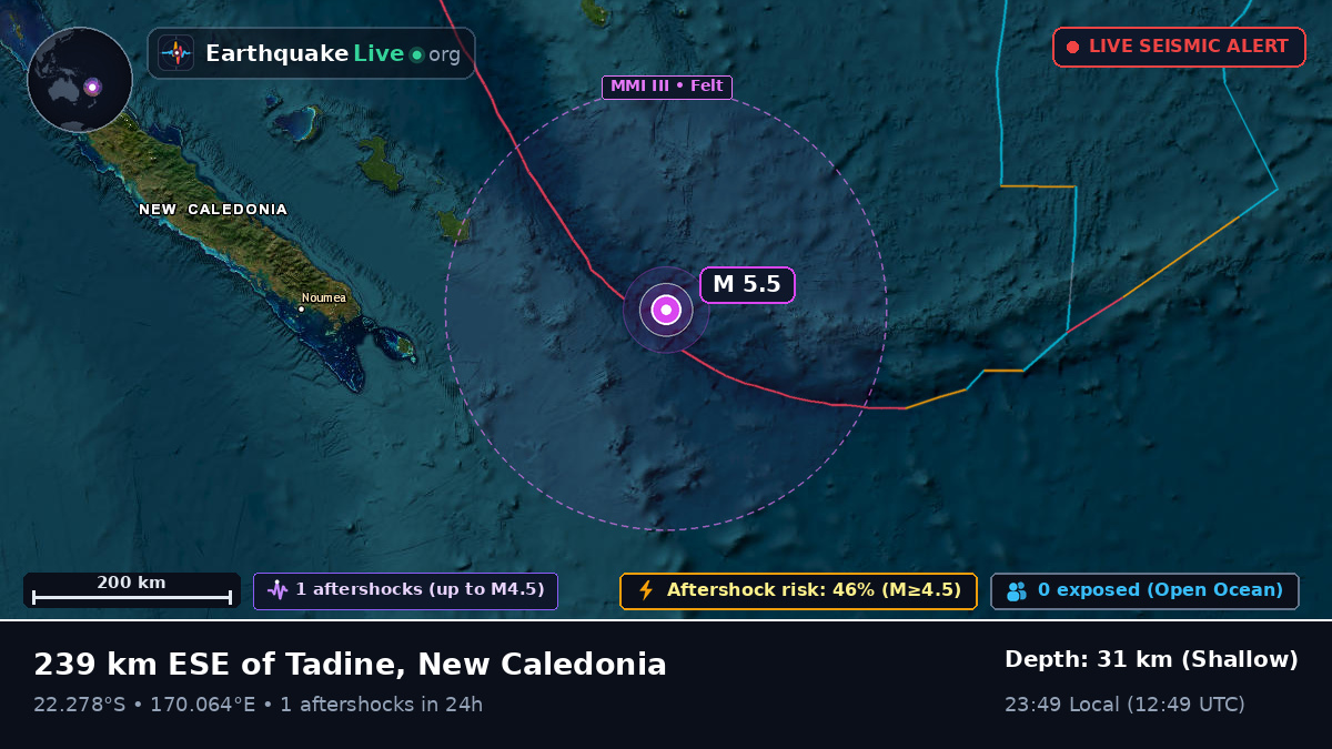 South Pacific Ocean (New Caledonia)